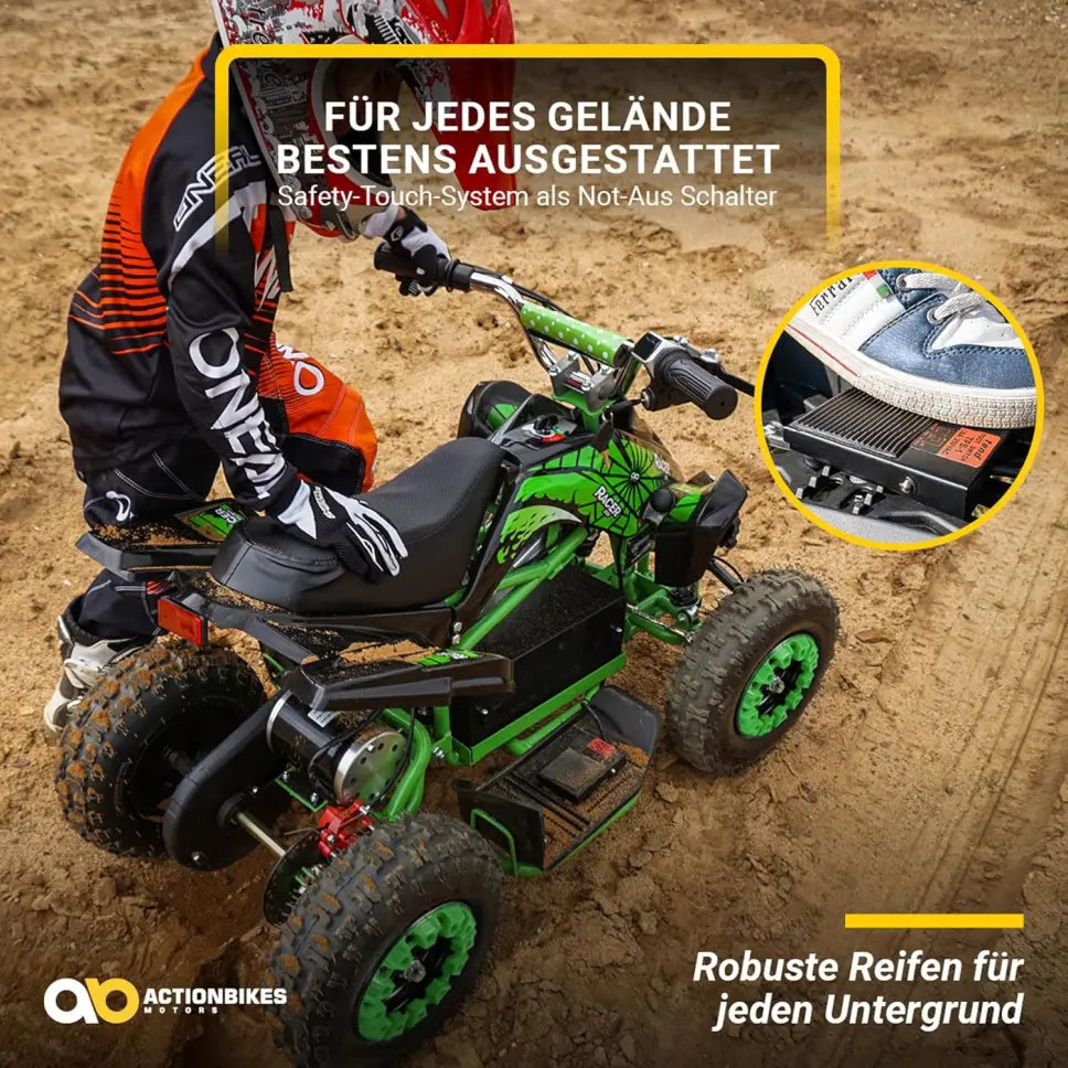 Actionbikes Motors Kids Quad Electric ATV Racer
