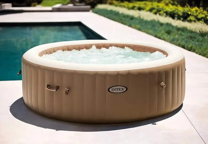 INTEX 28428EX Inflatable Spa. Beige. 4-8 People